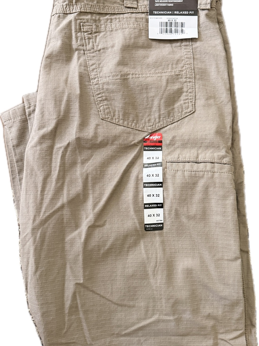 Wrangler Men's Cargo Pants in Light Tan - Technician Relaxed Fit